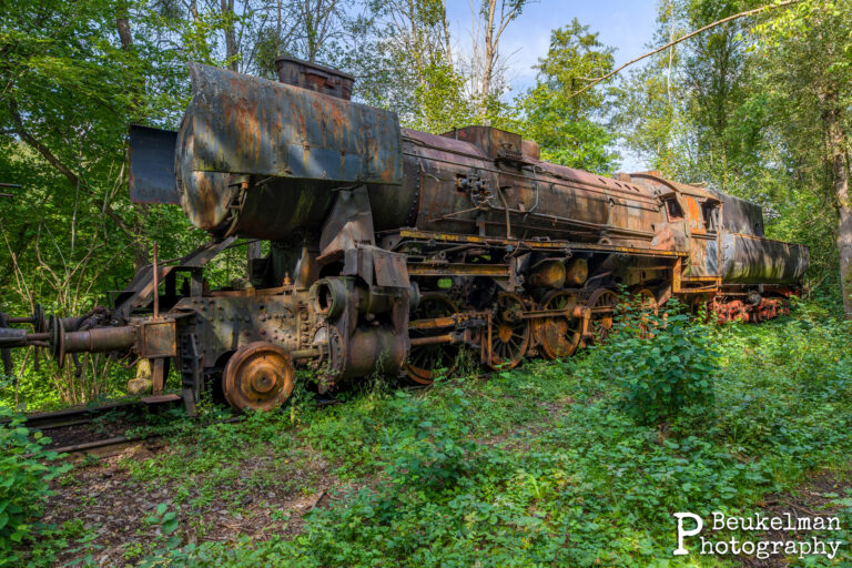 Old Rusty Steam Locomotive