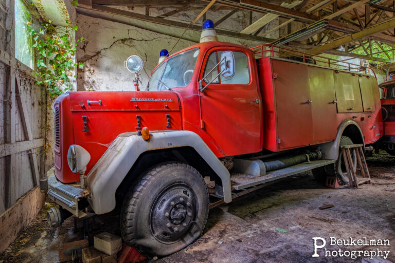 Abandoned Magirus Deutz TLF fire truck 1963